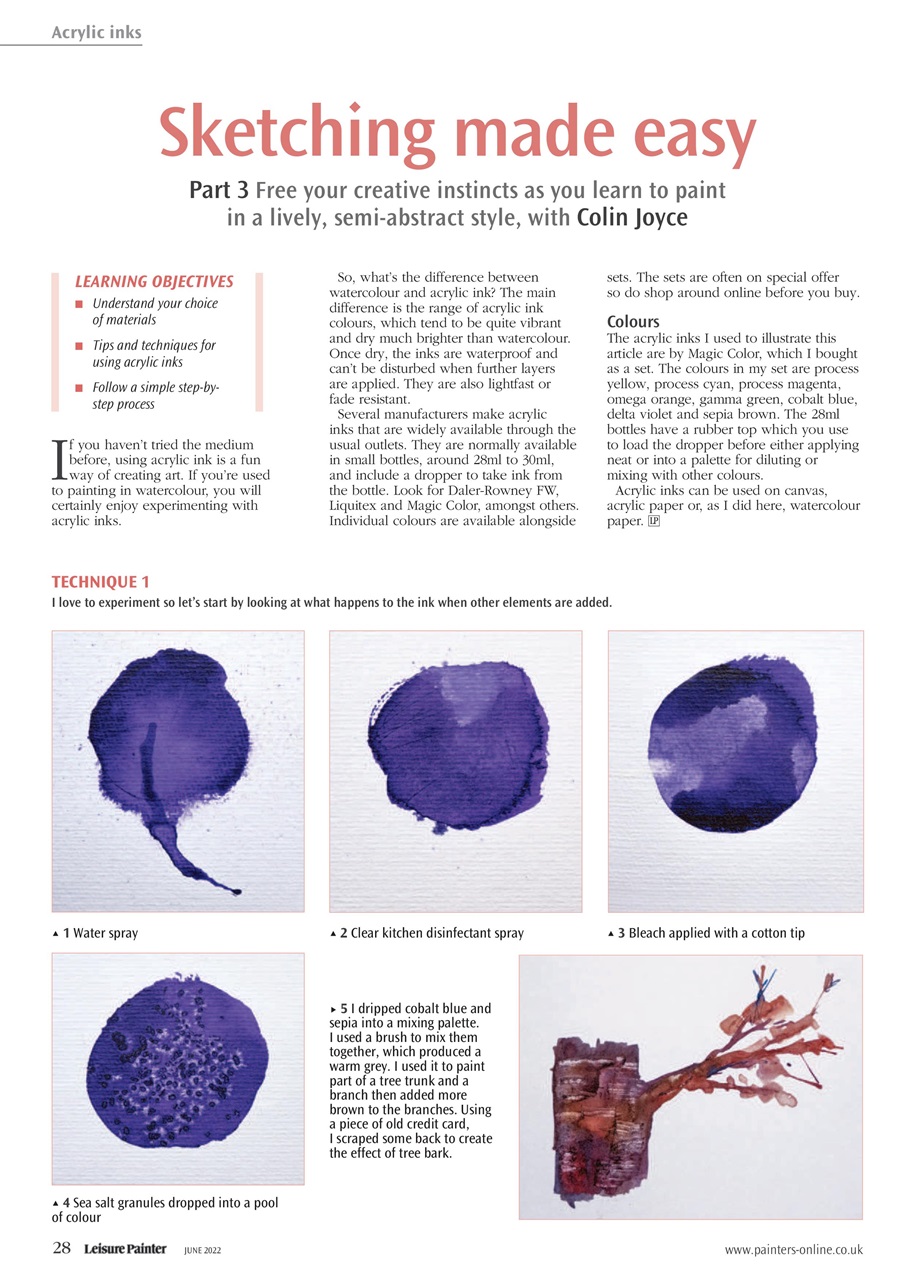 Leisure Painter & The Artist Preview Pages