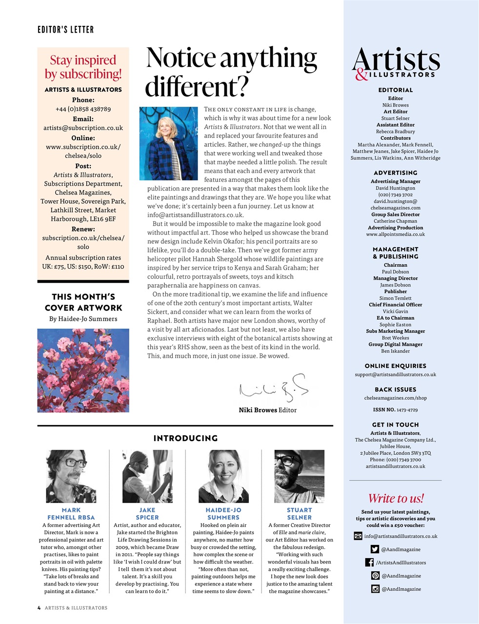 Artists & Illustrators Preview Pages