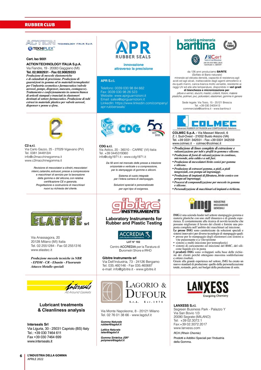 L’industria della Gomma Preview Pages