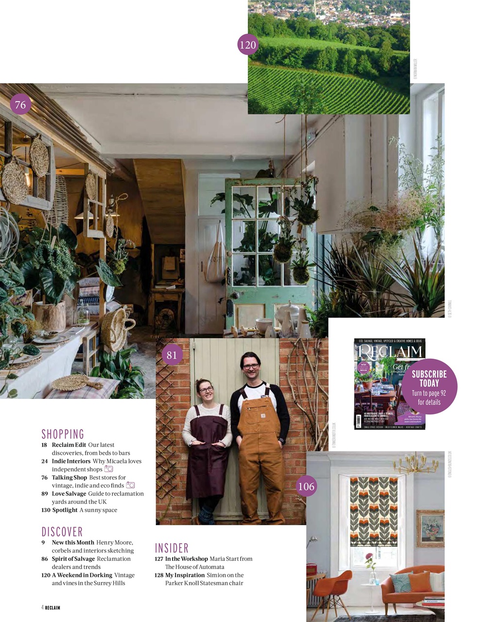 Reclaim Preview Pages