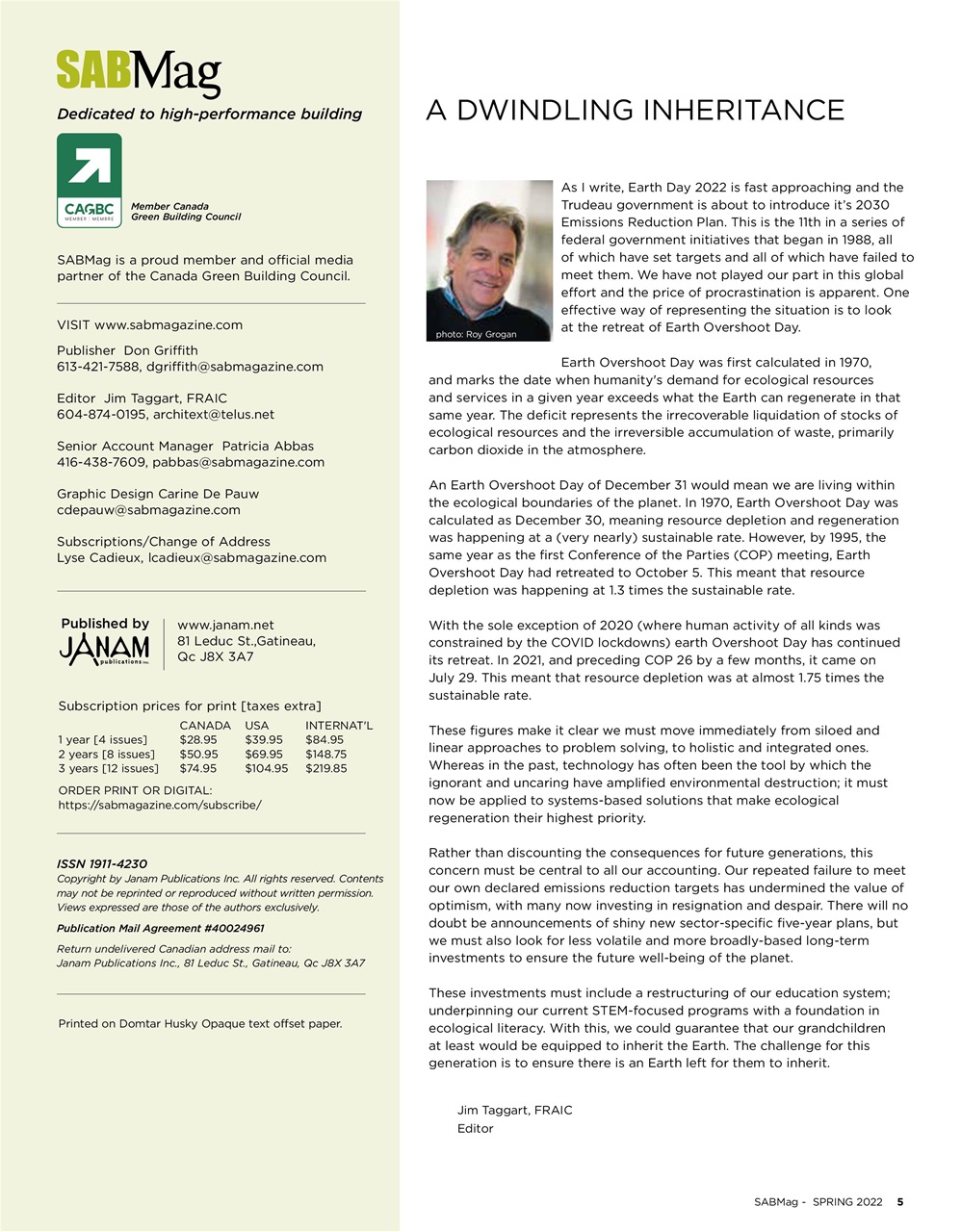 SABMag Preview Pages