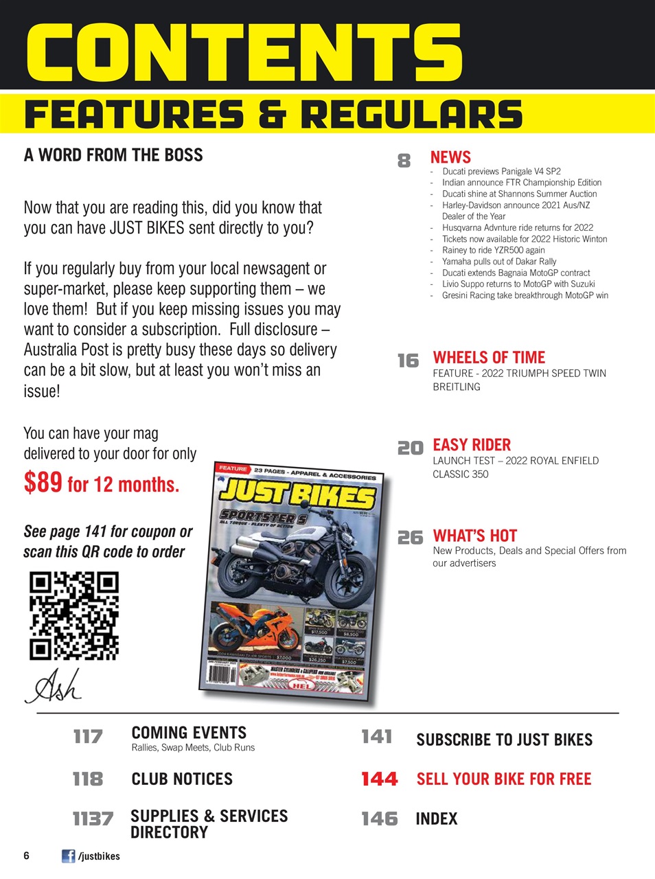 JUST BIKES Preview Pages