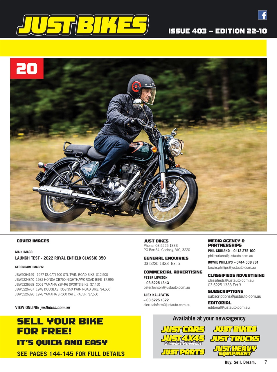 JUST BIKES Preview Pages