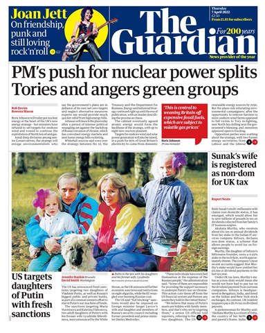 The Guardian Newspaper issue Thursday, April 7, 2022