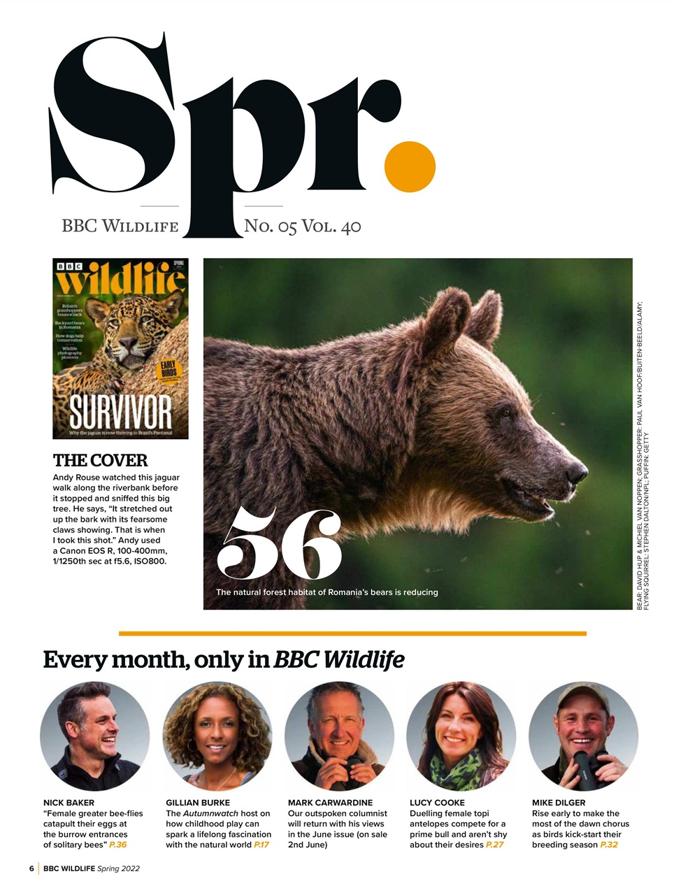 BBC Wildlife Magazine Preview Pages