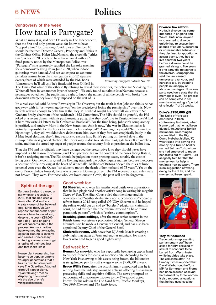 The Week Preview Pages