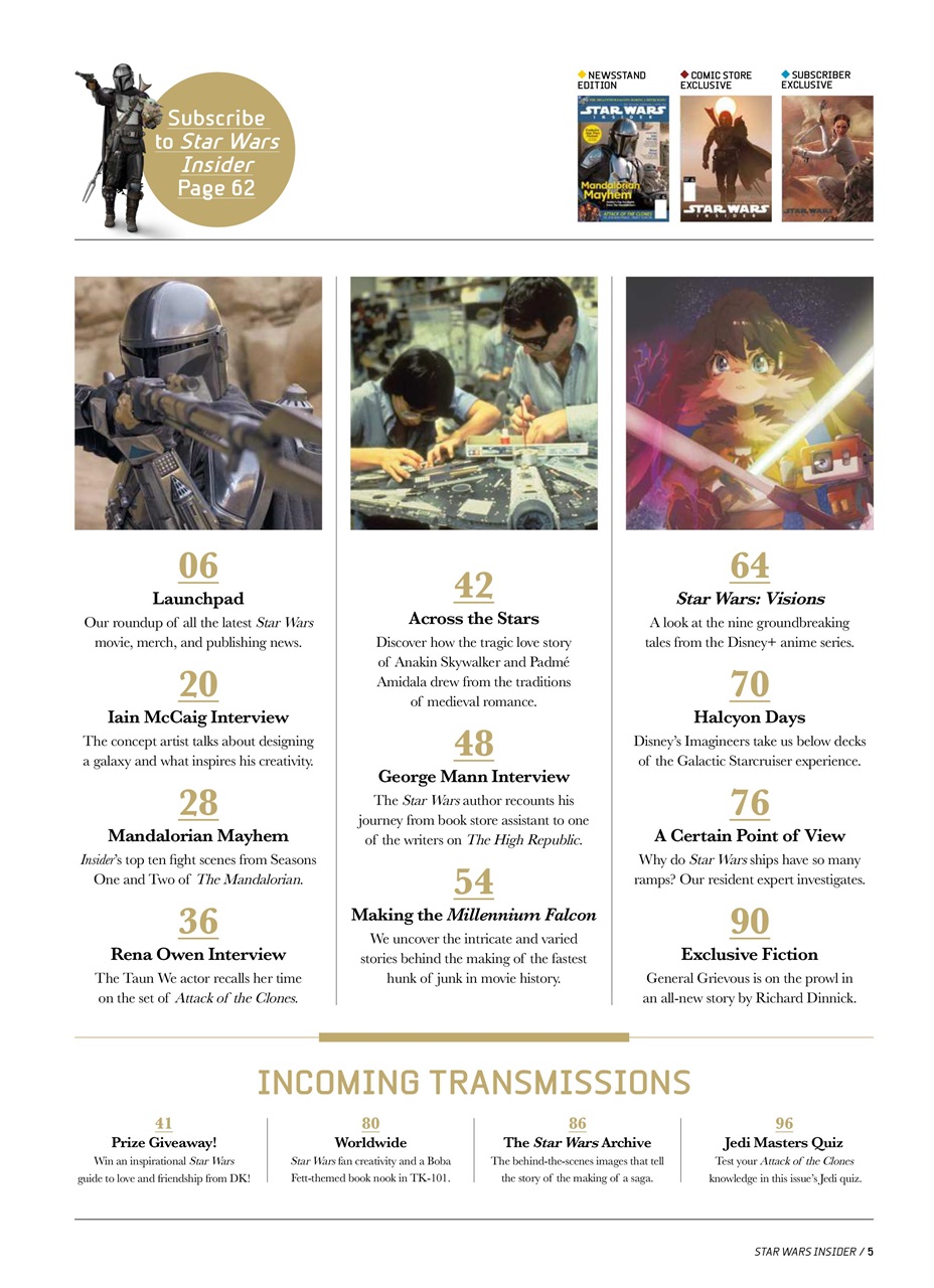 Star Wars Insider Preview Pages