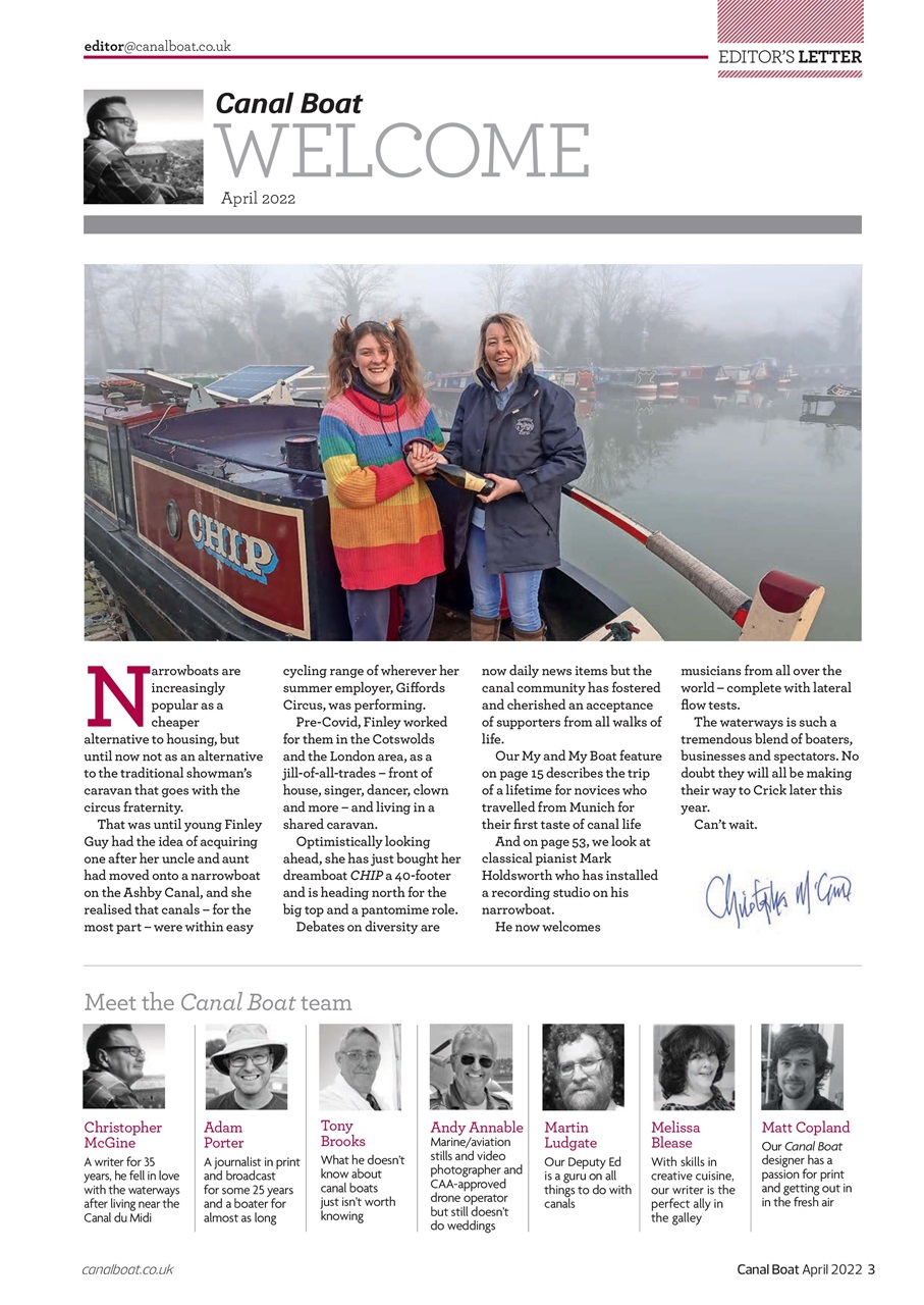 Canal Boat Preview Pages