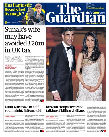 The Guardian Newspaper issue Friday, April 8, 2022