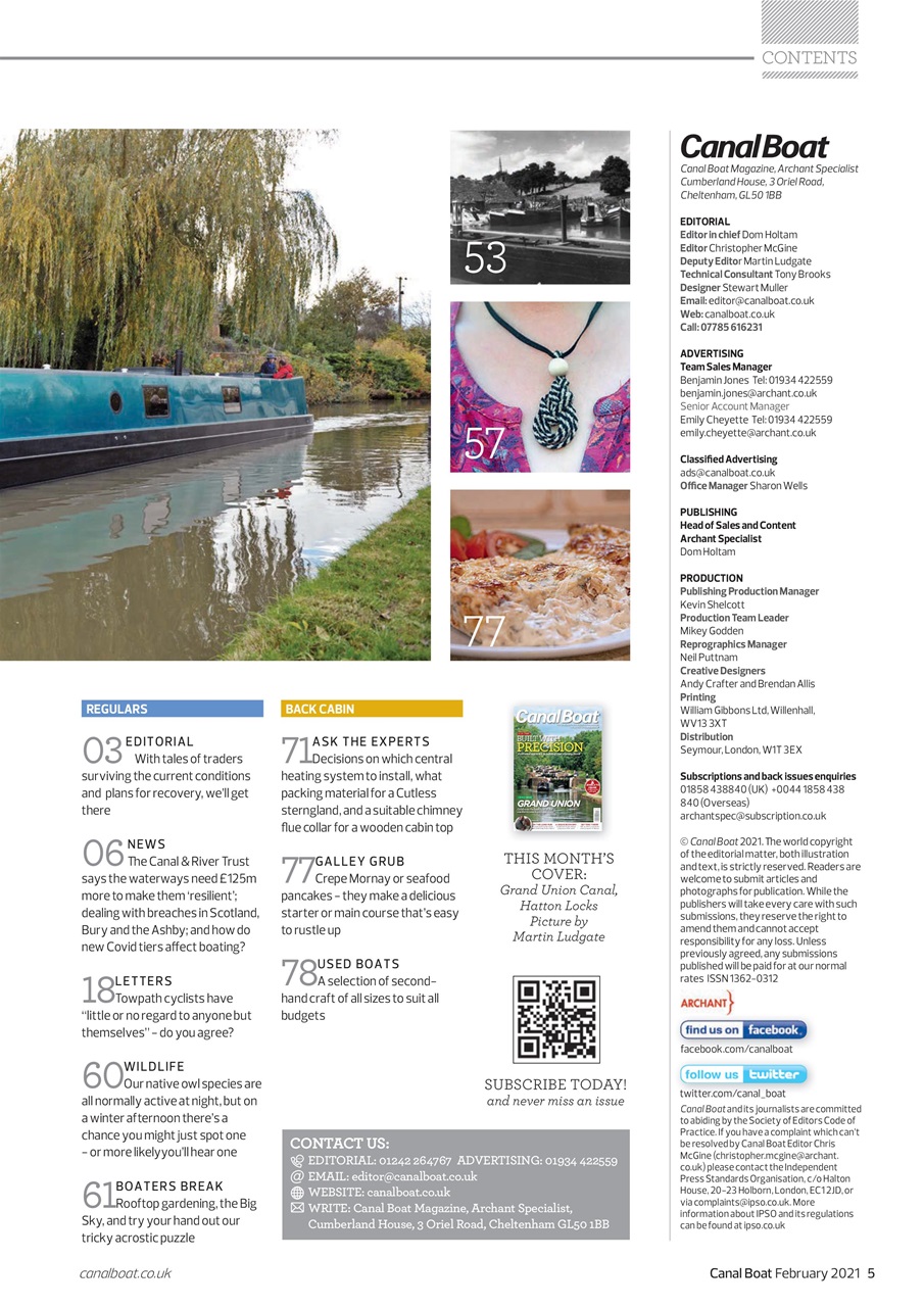Canal Boat Preview Pages
