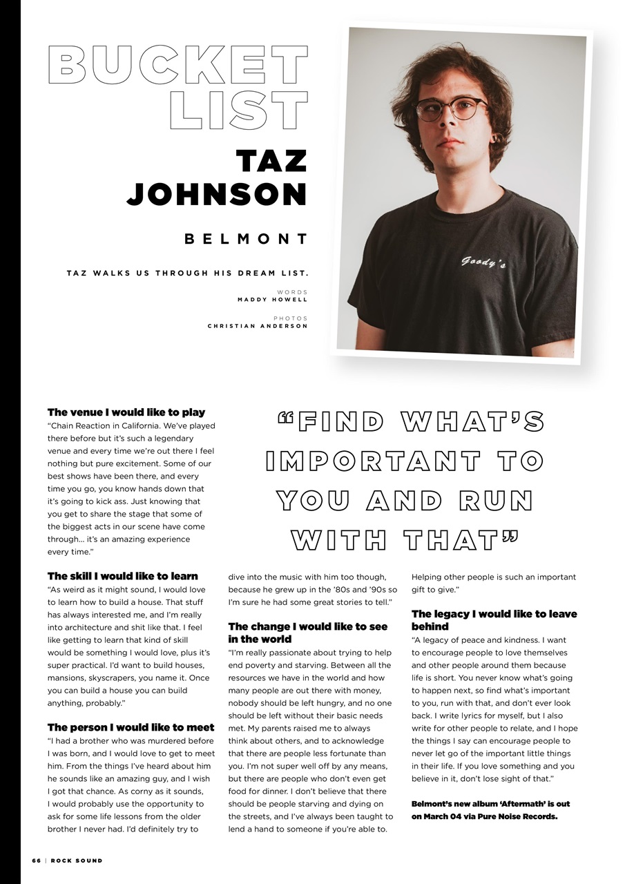 Rock Sound Magazine Preview Pages