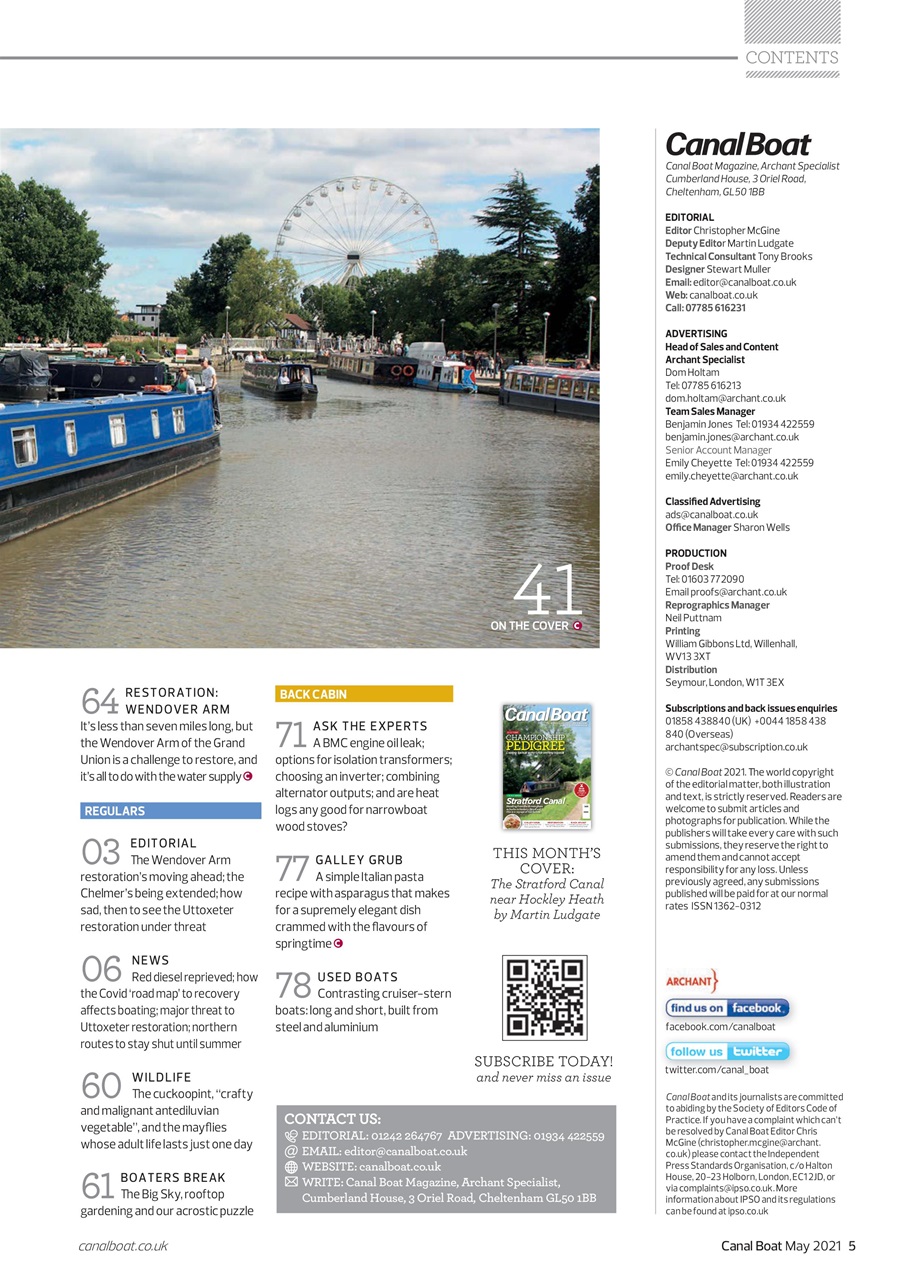 Canal Boat Preview Pages