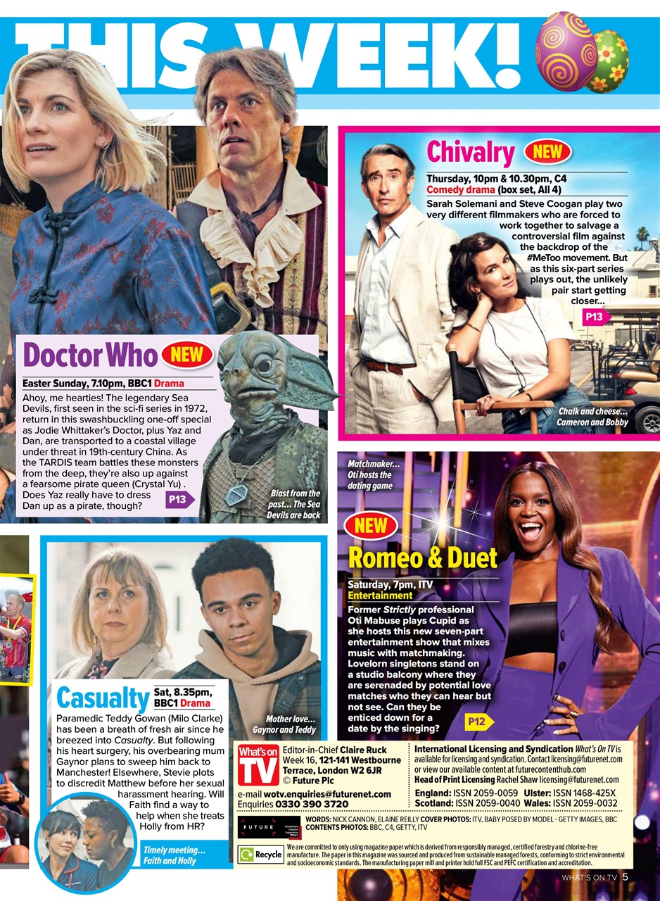 What's on TV Preview Pages