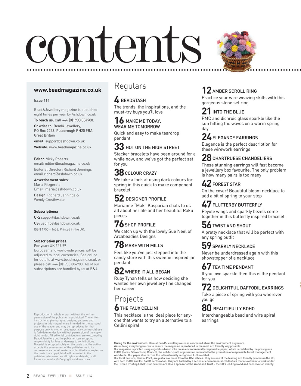 Bead & Jewellery Magazine Preview Pages