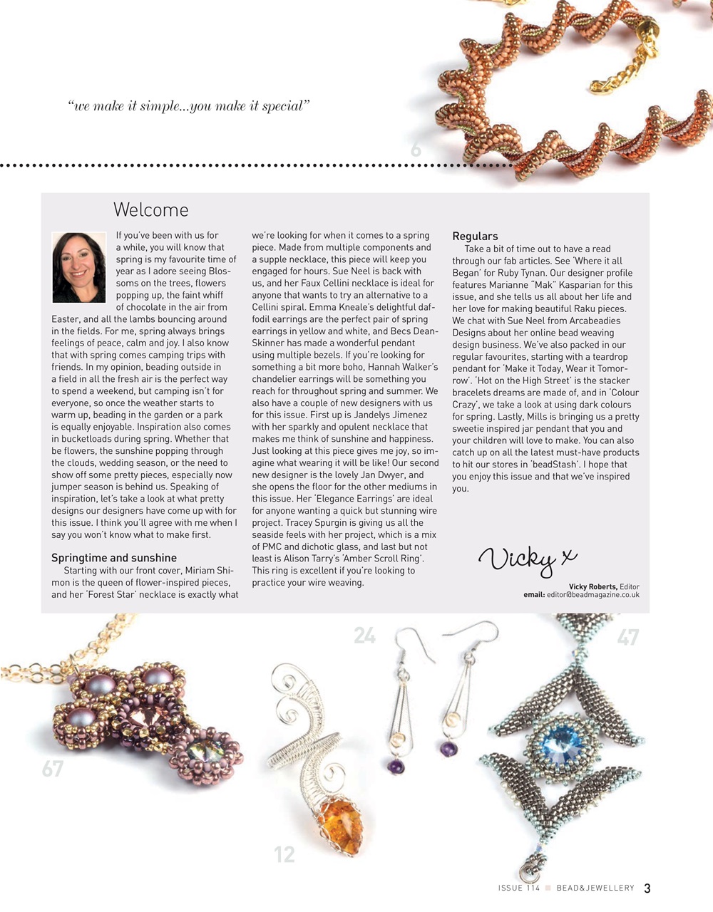 Bead & Jewellery Magazine Preview Pages