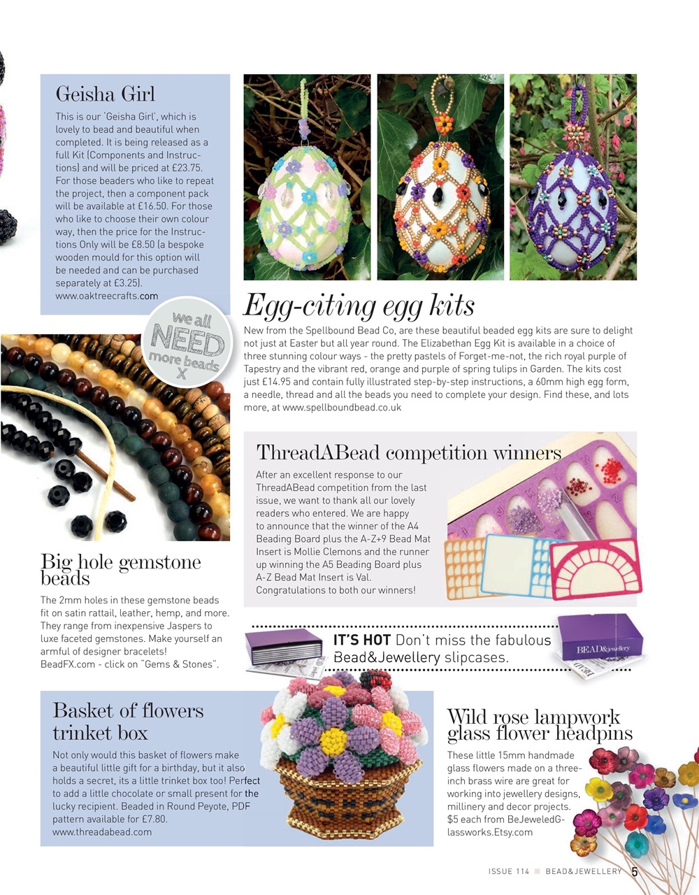 Bead & Jewellery Magazine Preview Pages
