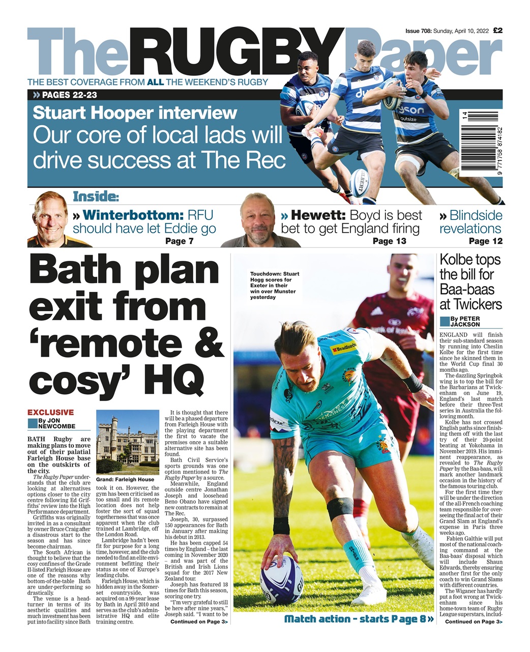 The Rugby Paper Preview Pages