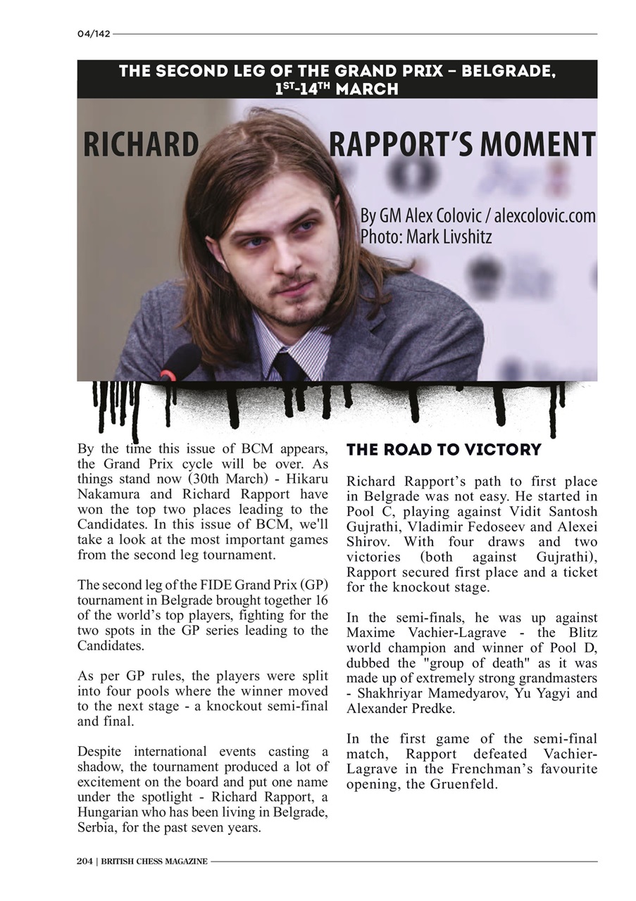 British Chess Magazine Preview Pages