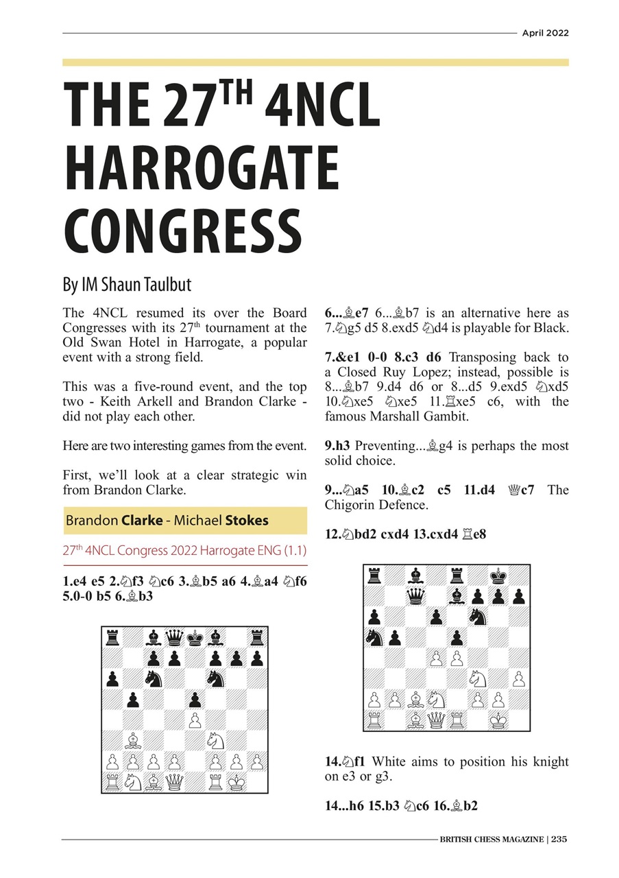 British Chess Magazine Preview Pages