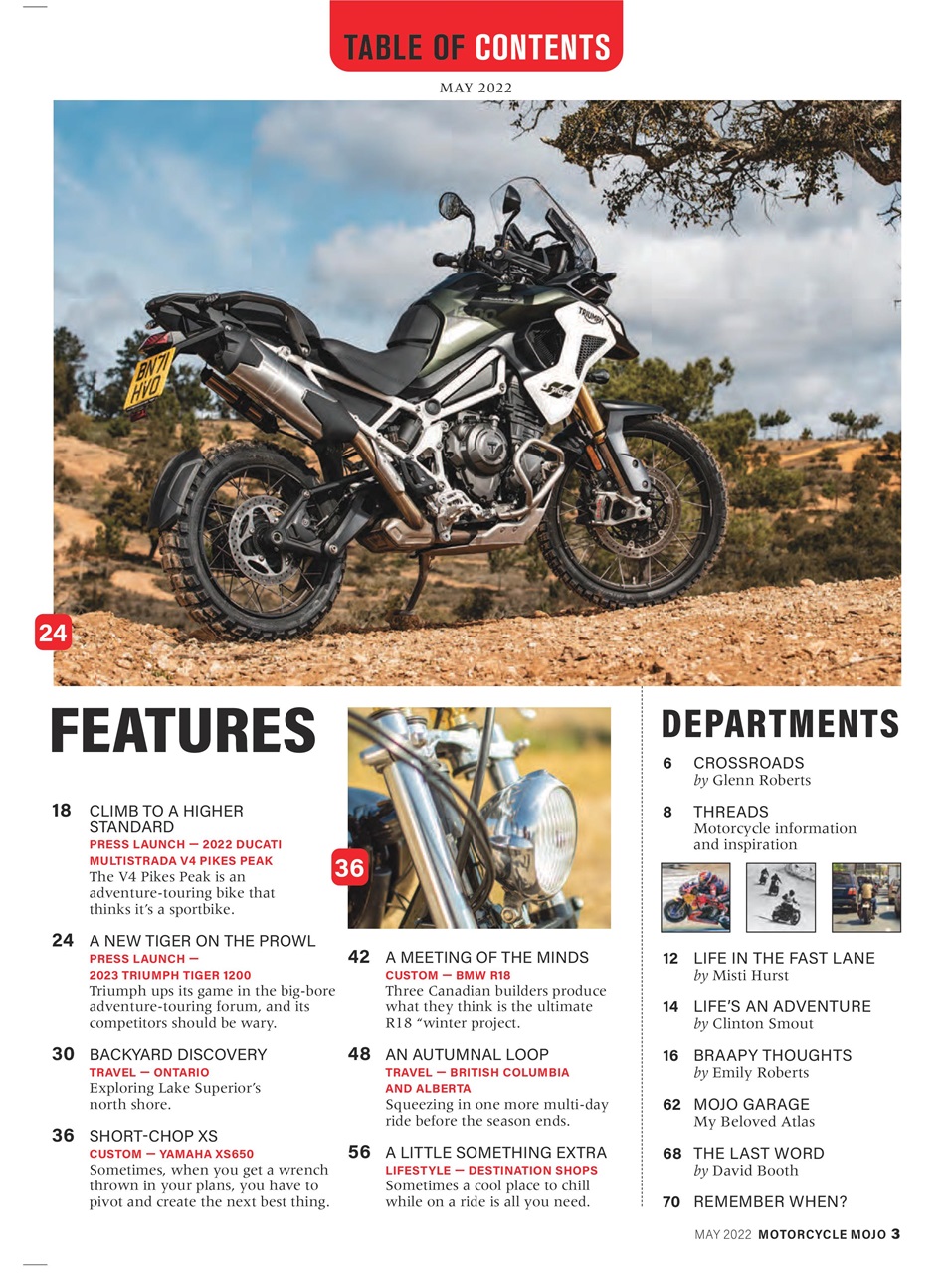 Motorcycle Mojo Preview Pages