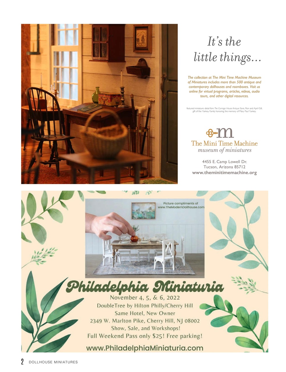 Dollhouse Miniatures Preview Pages
