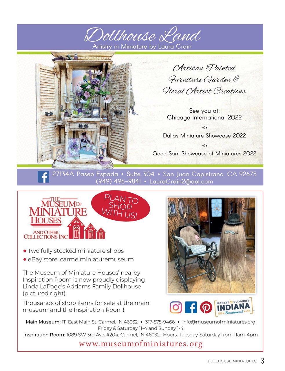 Dollhouse Miniatures Preview Pages