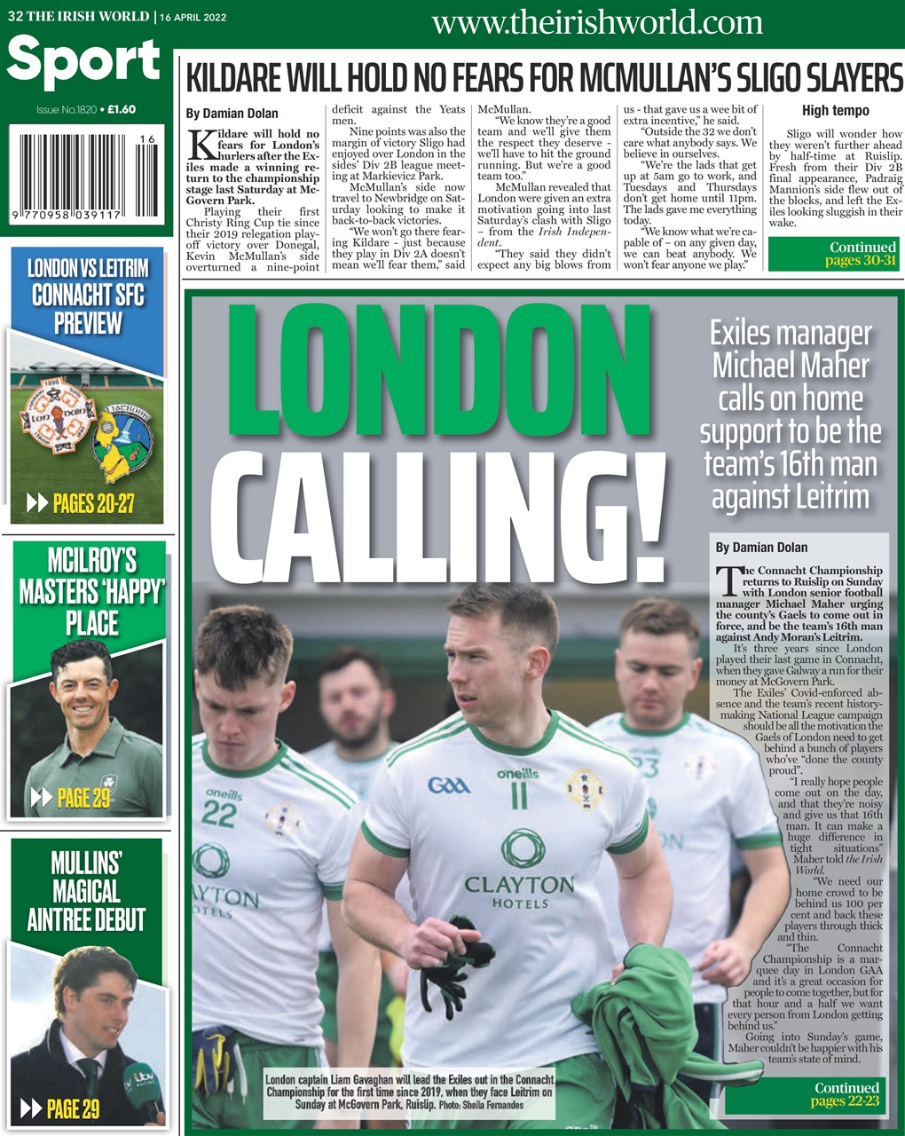 Irish World Preview Pages