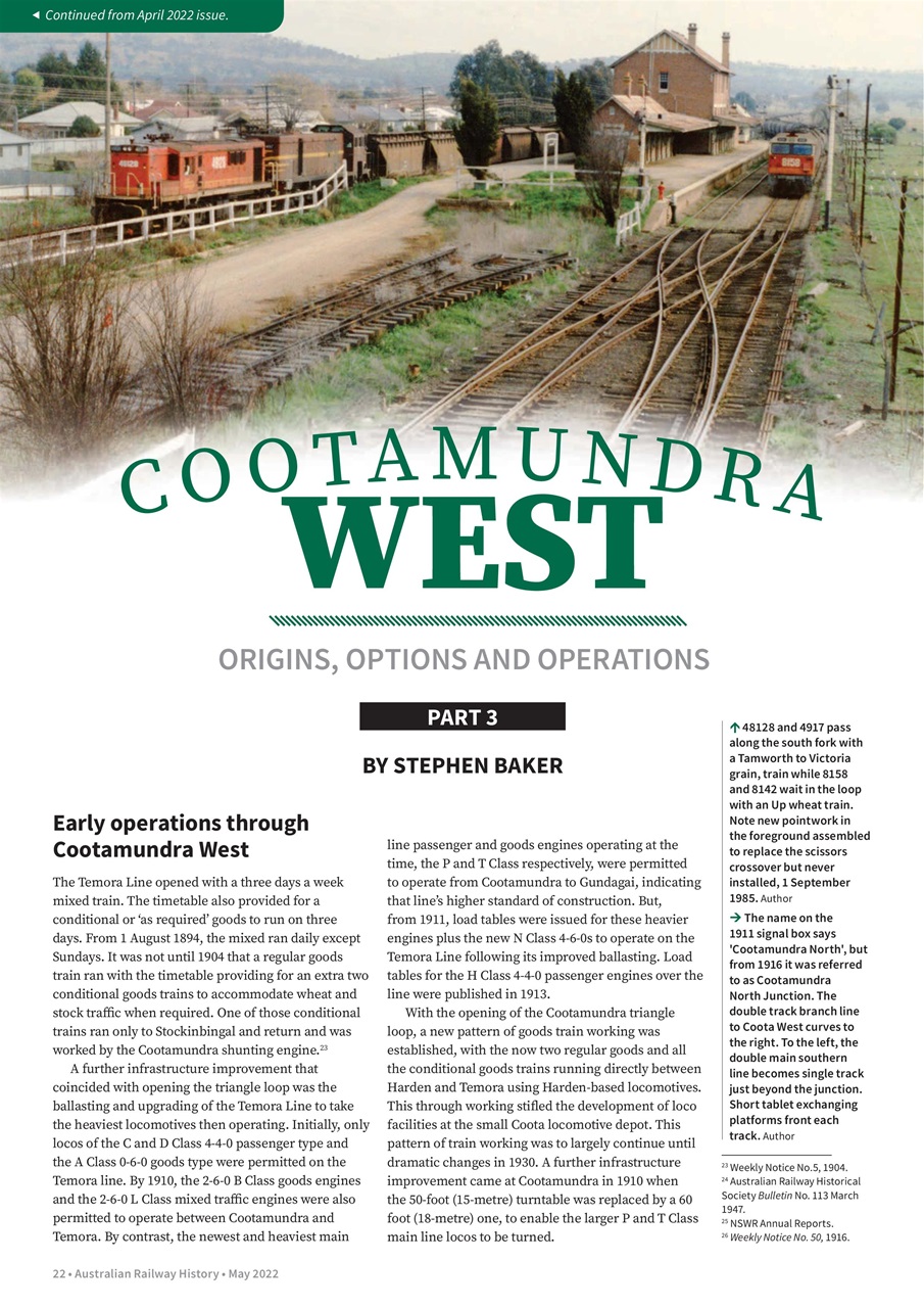 Australian Railway History Preview Pages