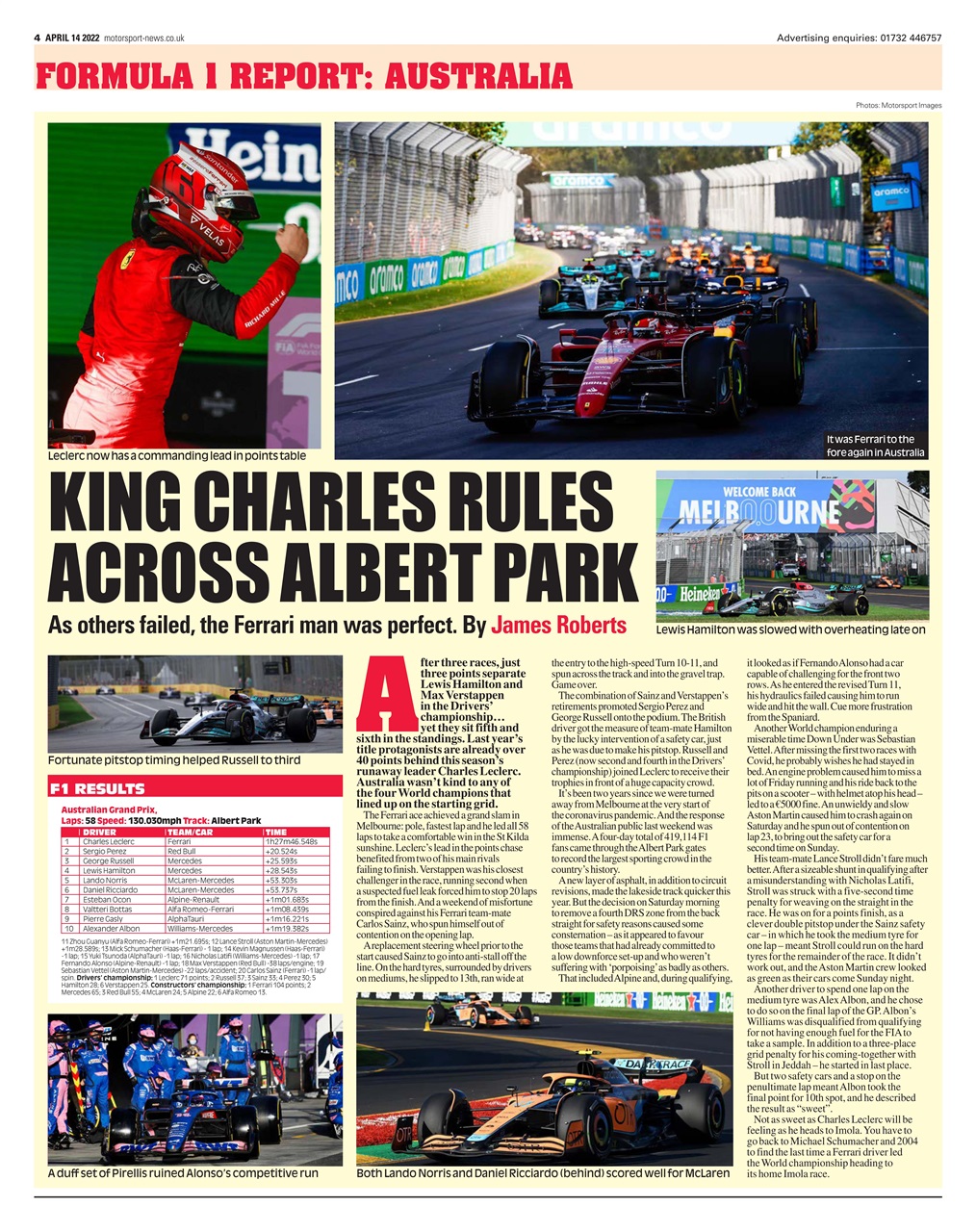 Motorsport News Preview Pages