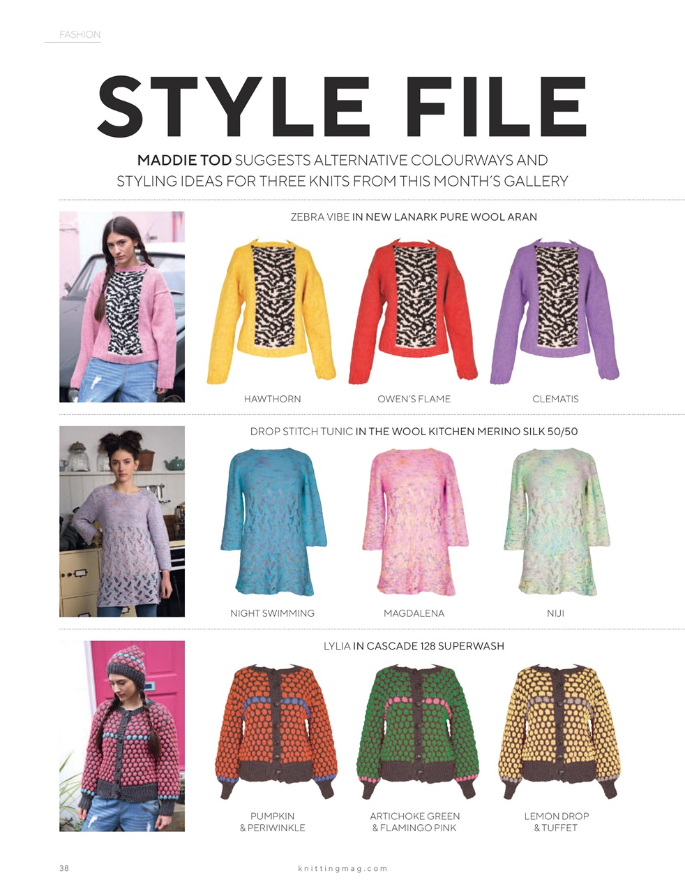 Knitting Preview Pages