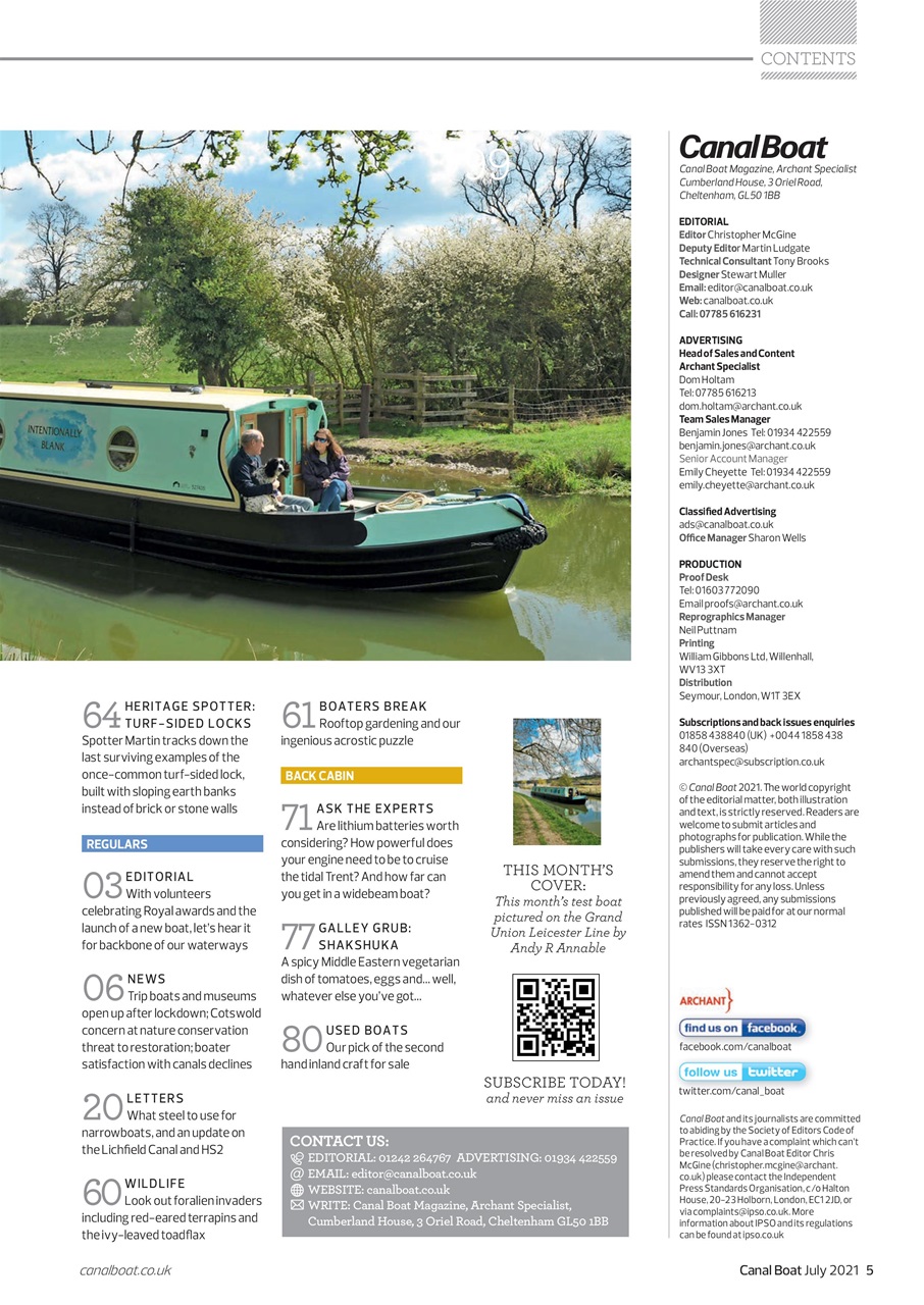 Canal Boat Preview Pages