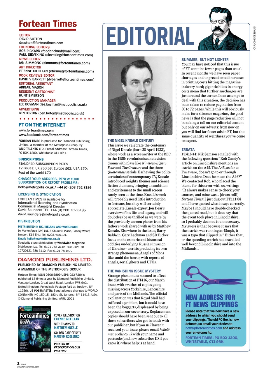 Fortean Times Preview Pages