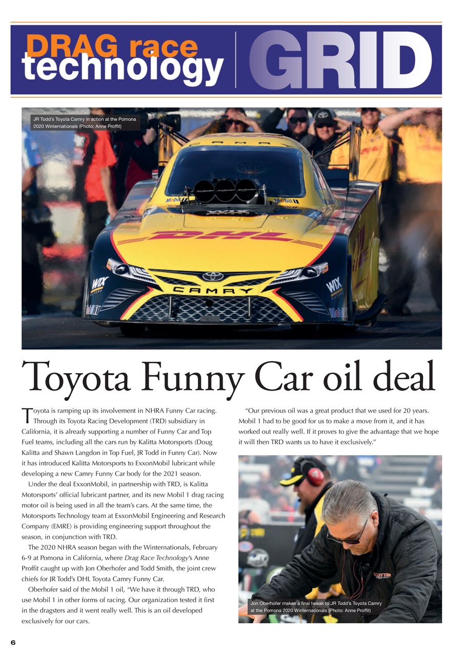 DRAG Race Technology Preview Pages