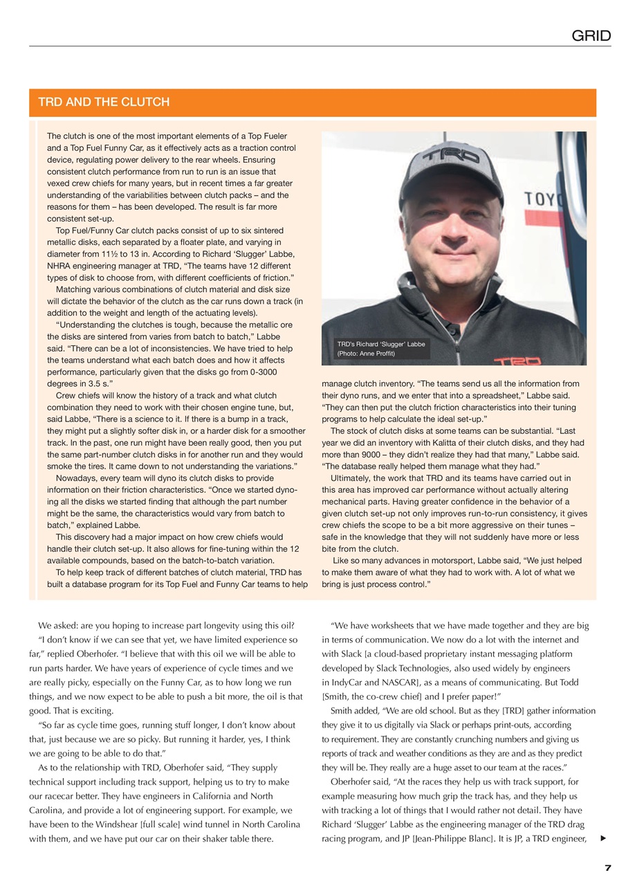 DRAG Race Technology Preview Pages