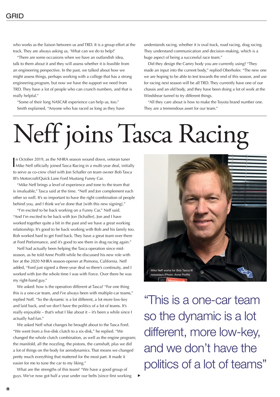 DRAG Race Technology Preview Pages