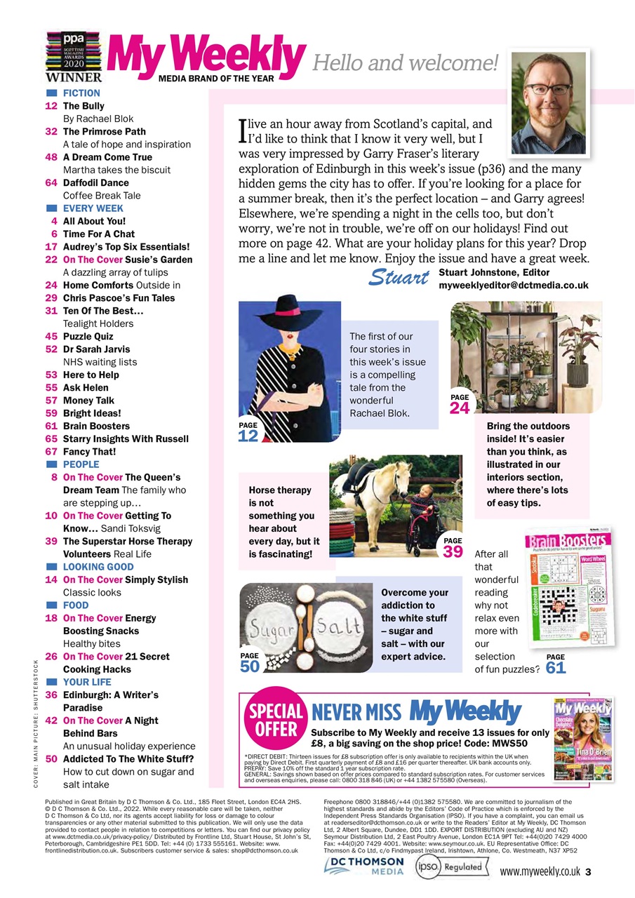 My Weekly Preview Pages