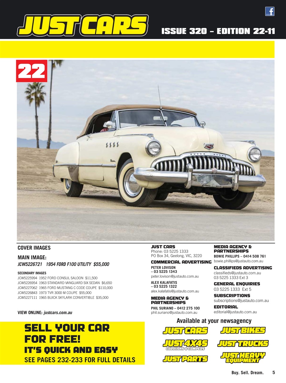 JUST CARS Preview Pages