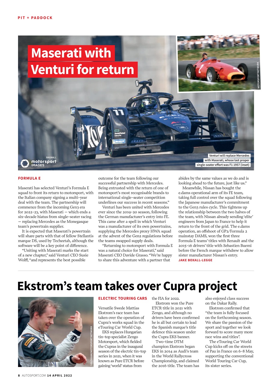 Autosport Preview Pages