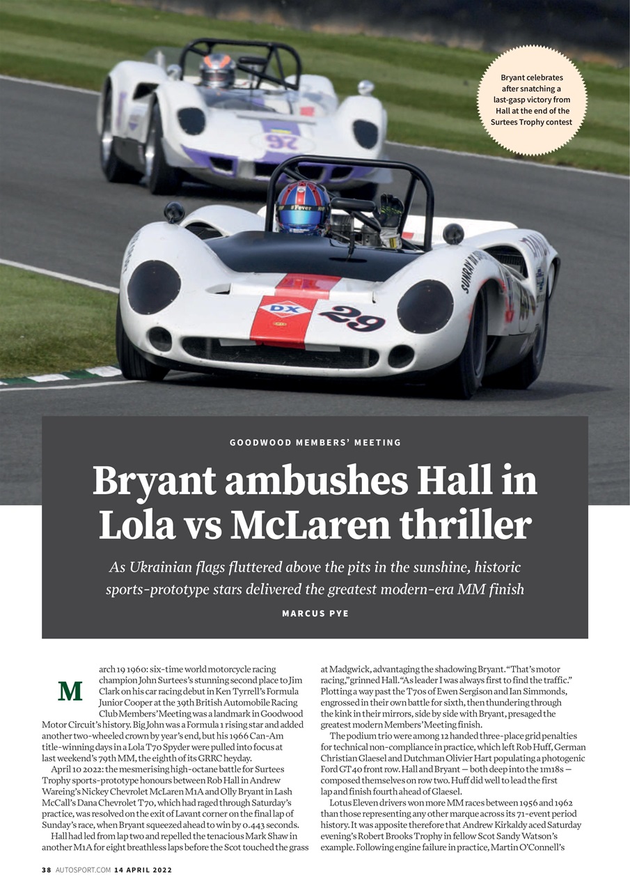 Autosport Preview Pages