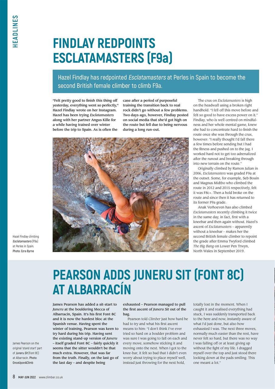 Climber Preview Pages