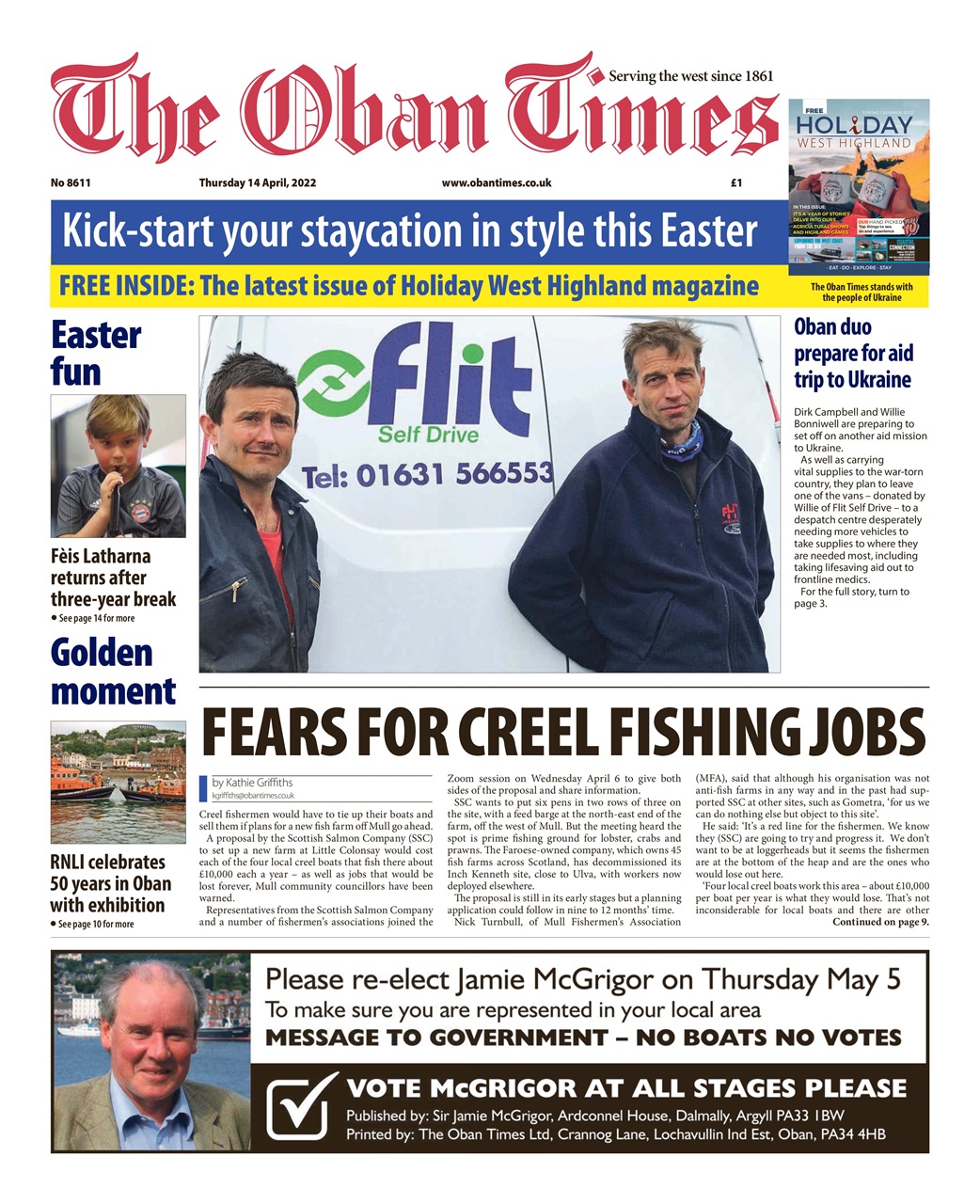 The Oban Times & Lochaber Times Preview Pages