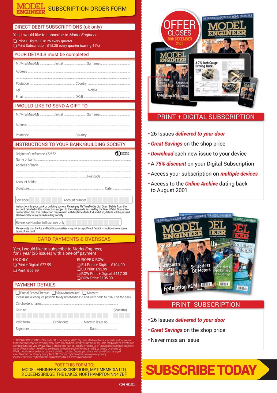 Model Engineer Preview Pages