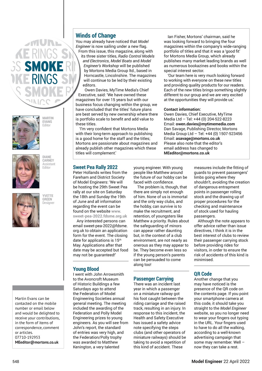 Model Engineer Preview Pages