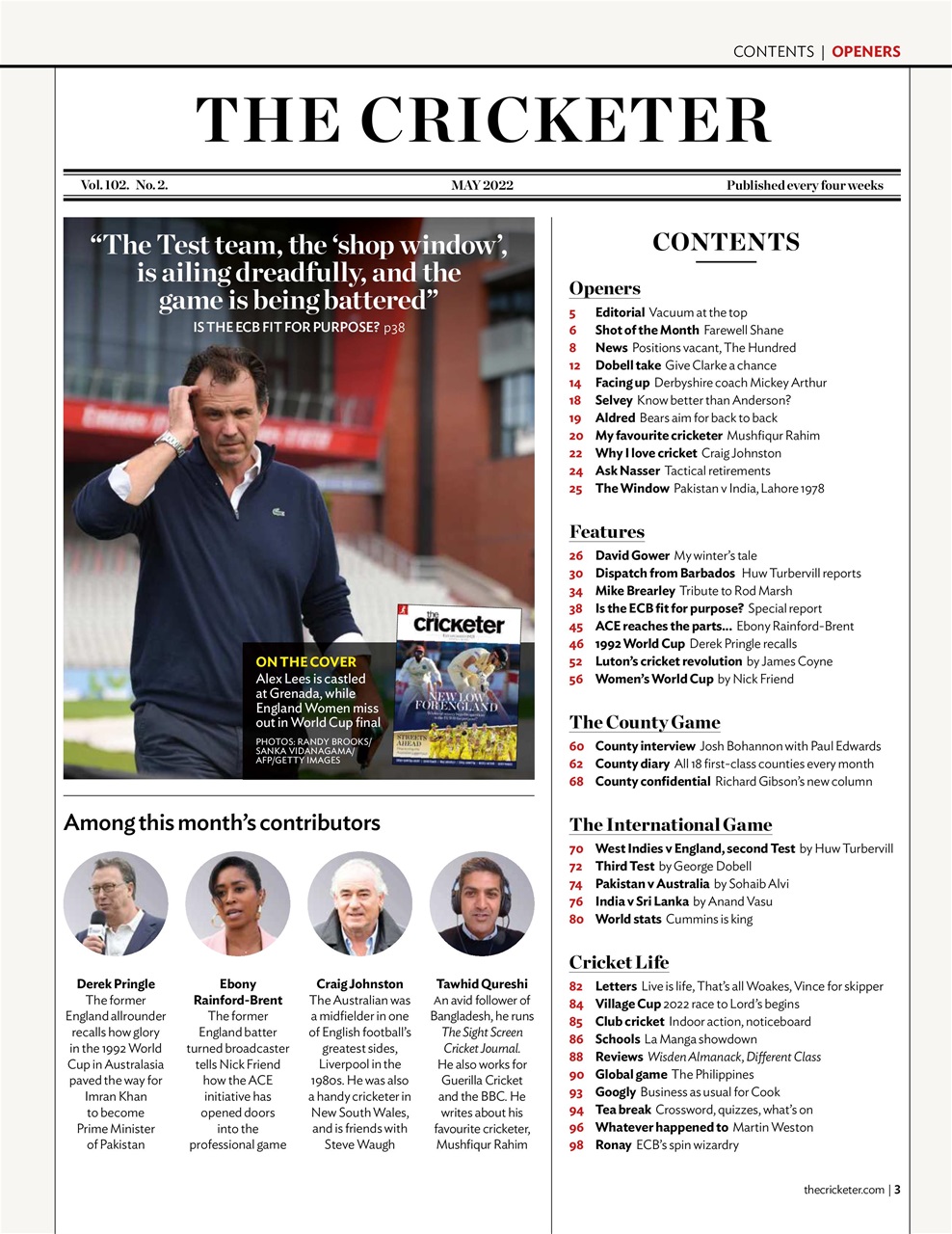 The Cricketer Magazine Preview Pages