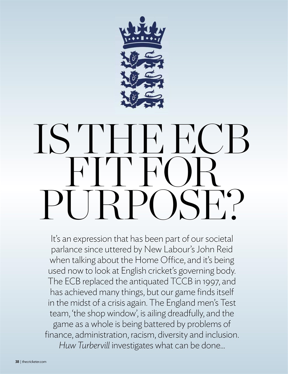 The Cricketer Magazine Preview Pages