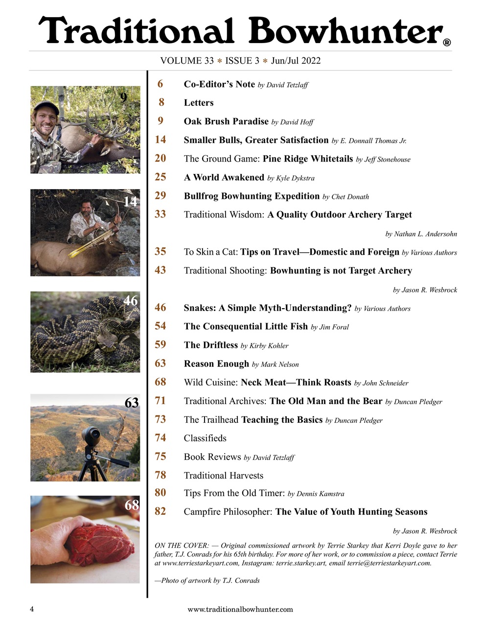 Traditional Bowhunter Magazine Preview Pages
