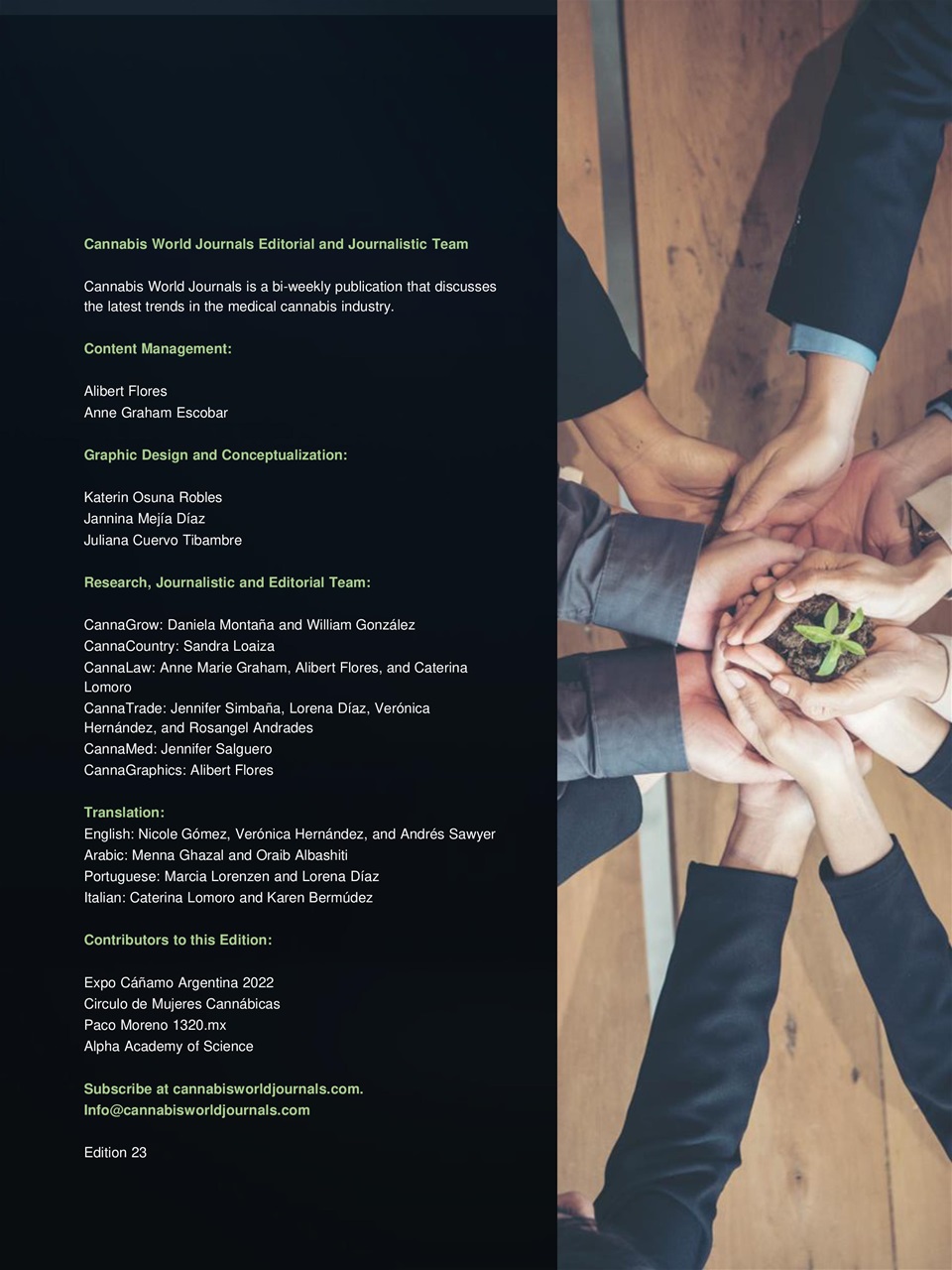 Cannabis World Journals Preview Pages