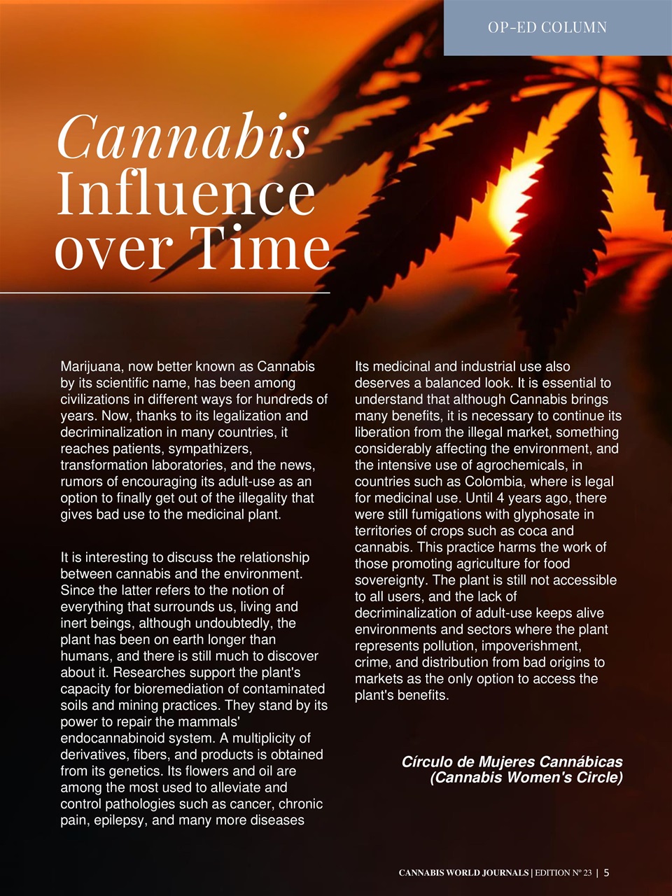 Cannabis World Journals Preview Pages