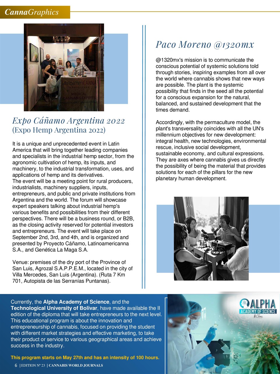 Cannabis World Journals Preview Pages