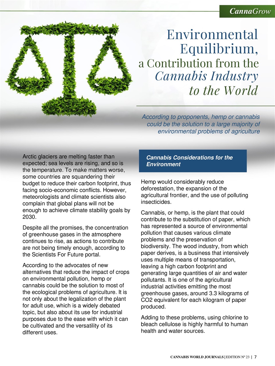 Cannabis World Journals Preview Pages